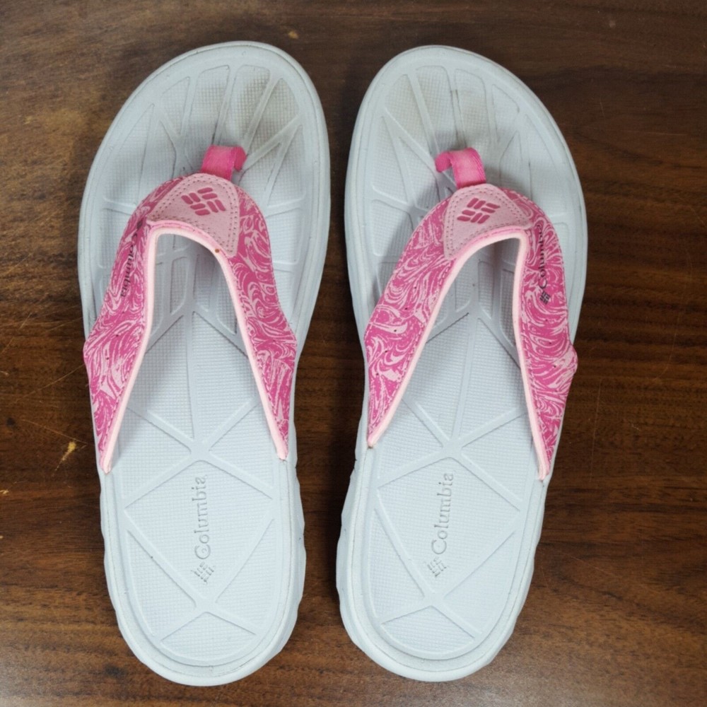 Columbia Omni Grip Ladies Mens Size 7 (Womens 8.5) Sport Beach Sandals Gray Pink - Picture 3 of 6